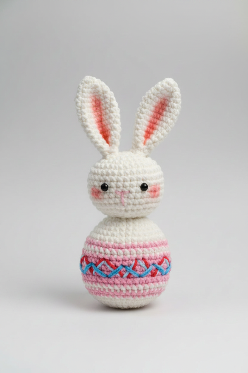 Lapin déco au crochet fait main