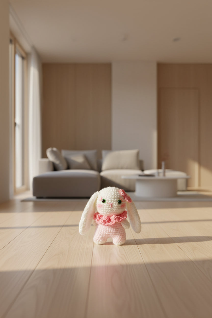 Lapin au crochet fait main