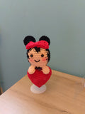 Mickey Mouse cœur au crochet fait main